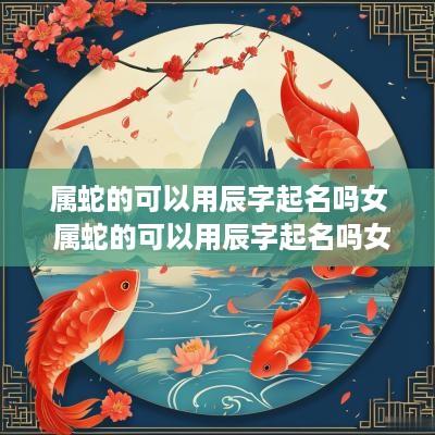 属蛇的可以用辰字起名吗女 属蛇的可以用辰字起名吗女孩