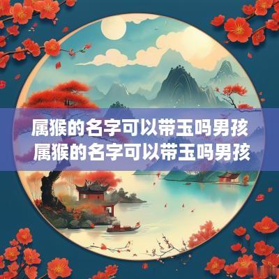 属猴的名字可以带玉吗男孩 属猴的名字可以带玉吗男孩子