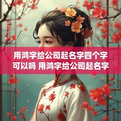 用鸿字给公司起名字四个字可以吗 用鸿字给公司起名字四个字可以吗女生
