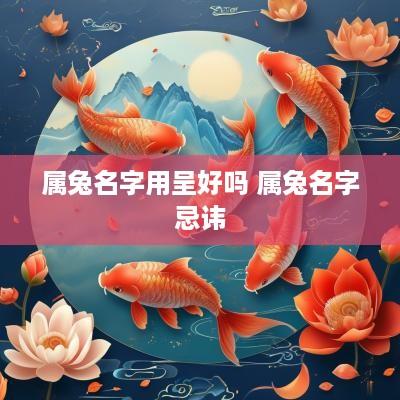 属兔名字用呈好吗 属兔名字忌讳