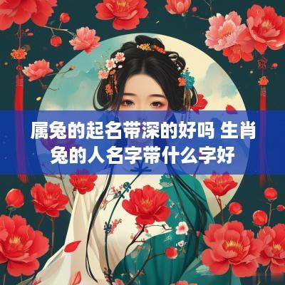 属兔的起名带深的好吗 生肖兔的人名字带什么字好