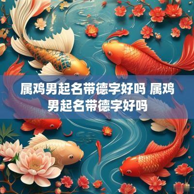 属鸡男起名带德字好吗 属鸡男起名带德字好吗