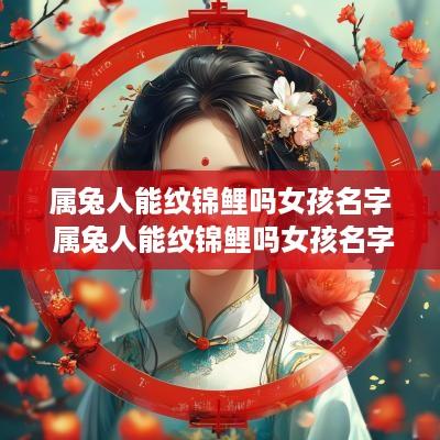 属兔人能纹锦鲤吗女孩名字 属兔人能纹锦鲤吗女孩名字叫什么