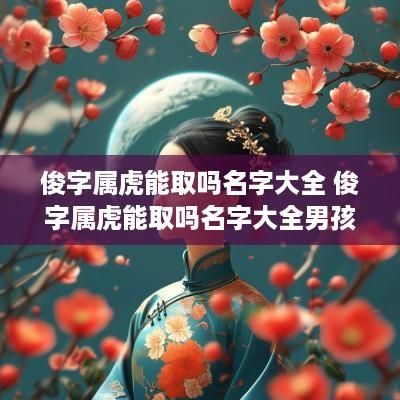 俊字属虎能取吗名字大全 俊字属虎能取吗名字大全男孩 俊字属虎能取吗名字大全 俊字属虎能取吗名字大全男孩