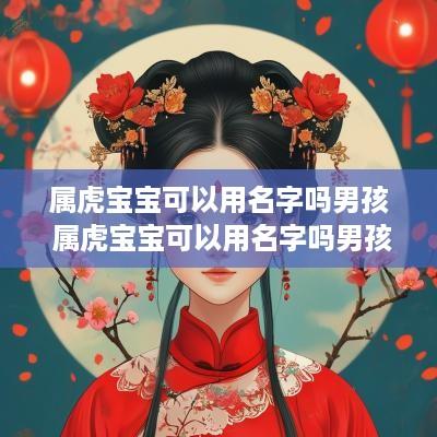 属虎宝宝可以用名字吗男孩 属虎宝宝可以用名字吗男孩