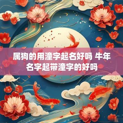属狗的用潼字起名好吗 蛇年名字起带潼字的好吗