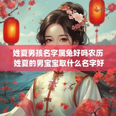 姓夏男孩名字属兔好吗农历 姓夏的男宝宝取什么名字好