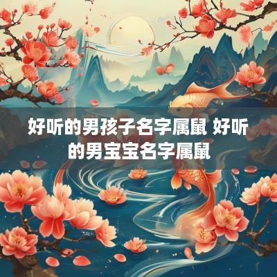 好听的男孩子名字属鼠 好听的男宝宝名字属鼠