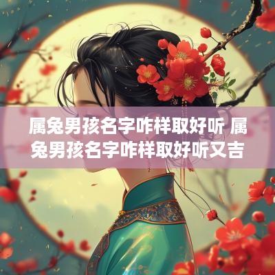 属兔男孩名字咋样取好听 属兔男孩名字咋样取好听又吉祥