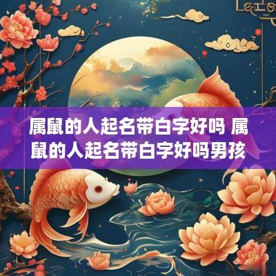属鼠的人起名带白字好吗 属鼠的人起名带白字好吗男孩