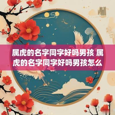 属虎的名字同字好吗男孩 属虎的名字同字好吗男孩怎么取