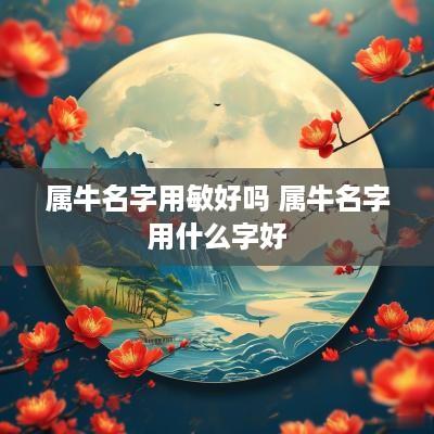 属牛名字用敏好吗 属牛名字用什么字好