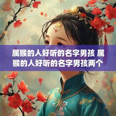 属猴的人好听的名字男孩 属猴的人好听的名字男孩两个字