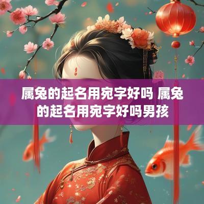属兔的起名用宛字好吗 属兔的起名用宛字好吗男孩