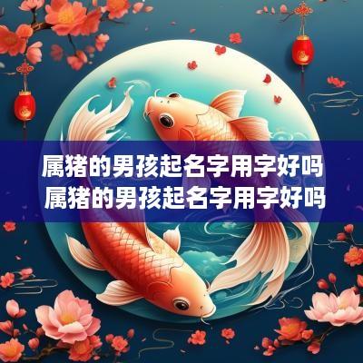 属猪的男孩起名字用字好吗 属猪的男孩起名字用字好吗怎么取