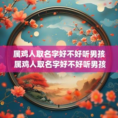 属鸡人取名字好不好听男孩 属鸡人取名字好不好听男孩子