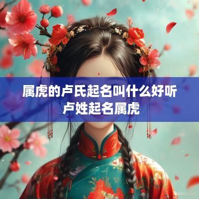 属虎的卢氏起名叫什么好听 卢姓起名属虎