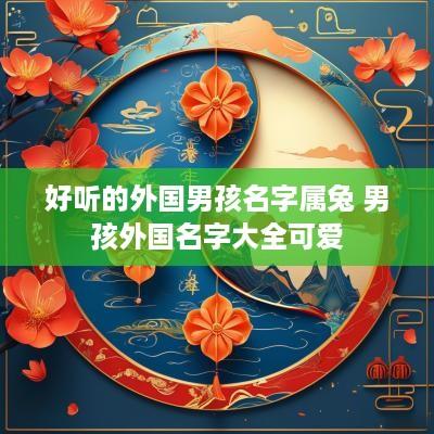 好听的外国男孩名字属兔 男孩外国名字大全可爱