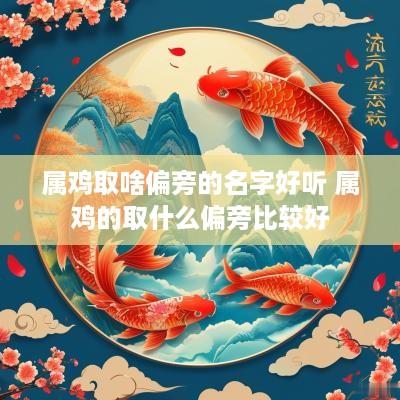 属鸡取啥偏旁的名字好听 属鸡的取什么偏旁比较好