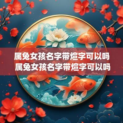 属兔女孩名字带煊字可以吗 属兔女孩名字带煊字可以吗