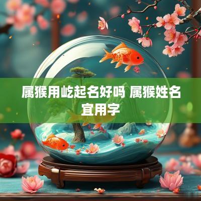 属猴用屹起名好吗 属猴姓名宜用字