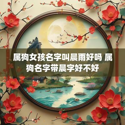 属狗女孩名字叫晨雨好吗 属狗名字带晨字好不好