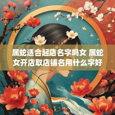 属蛇适合起店名字吗女 属蛇女开店取店铺名用什么字好