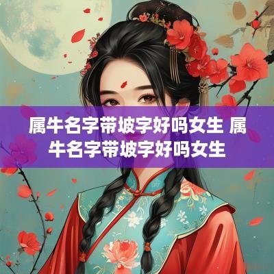 属牛名字带坡字好吗女生 属牛名字带坡字好吗女生