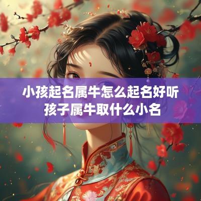 小孩起名属牛怎么起名好听 孩子属牛取什么小名