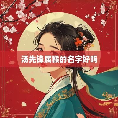 汤先锋属猴的名字好吗
