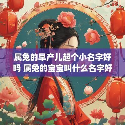 属兔的早产儿起个小名字好吗 属兔的宝宝叫什么名字好