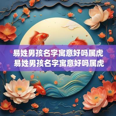 易姓男孩名字寓意好吗属虎 易姓男孩名字寓意好吗属虎的