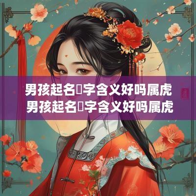 男孩起名瑀字含义好吗属虎 男孩起名瑀字含义好吗属虎的