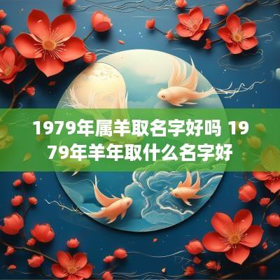 1979年属羊取名字好吗 1979年羊年取什么名字好