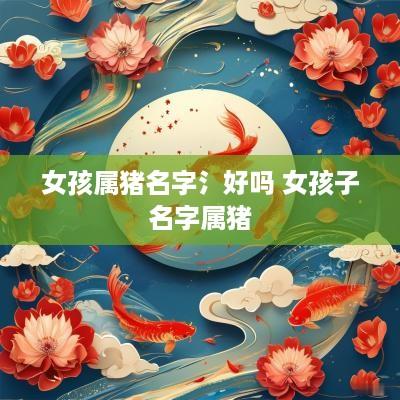 女孩属猪名字氵好吗 女孩子名字属猪
