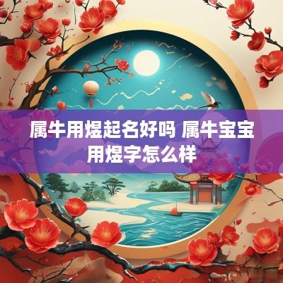 属牛用煜起名好吗 属牛宝宝用煜字怎么样
