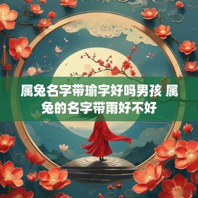 属兔名字带瑜字好吗男孩 属兔的名字带雨好不好