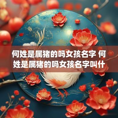 何姓是属猪的吗女孩名字 何姓是属猪的吗女孩名字叫什么