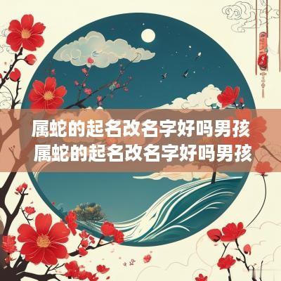 属蛇的起名改名字好吗男孩 属蛇的起名改名字好吗男孩子