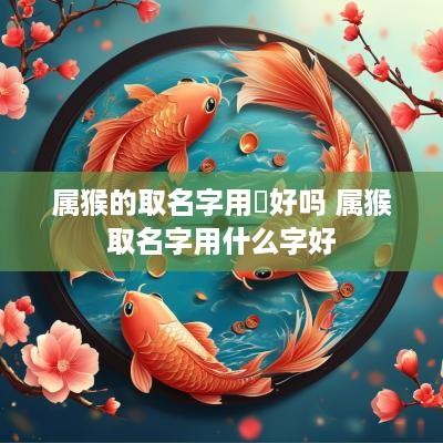 属猴的取名字用瑄好吗 属猴取名字用什么字好