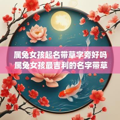 属兔女孩起名带草字旁好吗 属兔女孩最吉利的名字带草字头