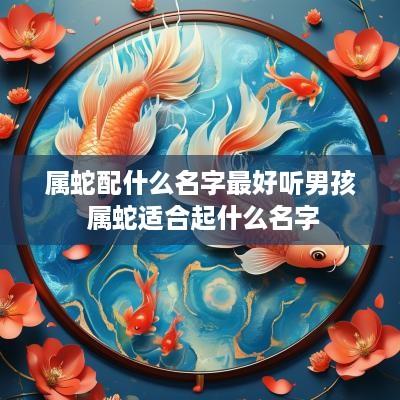 属蛇配什么名字最好听男孩 属蛇适合起什么名字