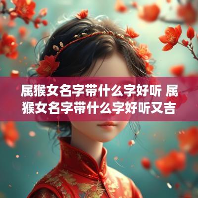 属猴女名字带什么字好听 属猴女名字带什么字好听又吉祥