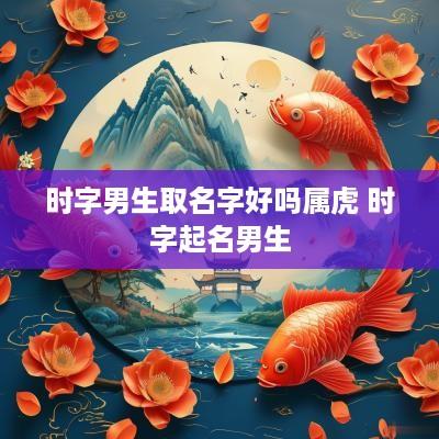 时字男生取名字好吗属虎 时字起名男生