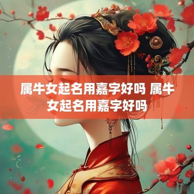 属牛女起名用嘉字好吗 属牛女起名用嘉字好吗
