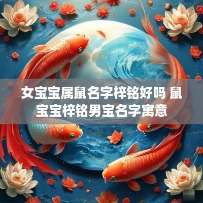 女宝宝属鼠名字梓铭好吗 鼠宝宝梓铭男宝名字寓意