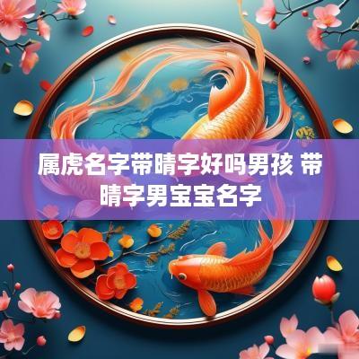 属虎名字带晴字好吗男孩 带晴字男宝宝名字