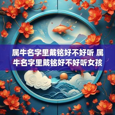 属牛名字里戴铭好不好听 属牛名字里戴铭好不好听女孩