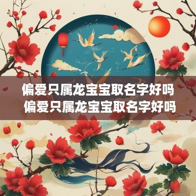 偏爱只属龙宝宝取名字好吗 偏爱只属龙宝宝取名字好吗男孩