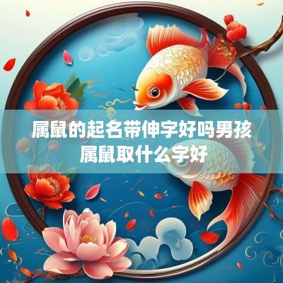 属鼠的起名带伸字好吗男孩 属鼠取什么字好